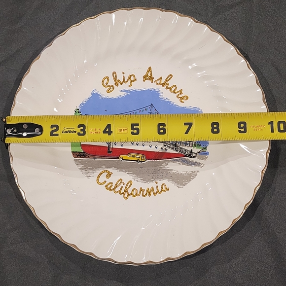 Vintage 1970s SHIP ASHORE CALIFORNIA  Plate - Picture 6 of 6